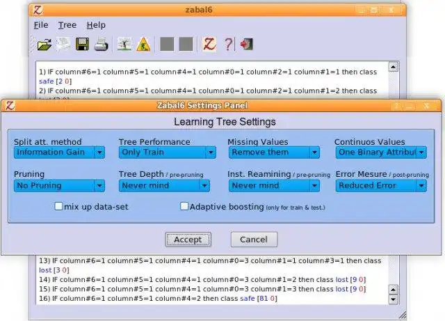 Descargue la herramienta web o la aplicación web zabal6, herramienta de estudiante de aprendizaje automático para ejecutar en Windows en línea sobre Linux en línea
