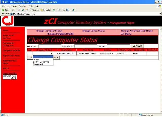 Descărcați instrumentul web sau aplicația web zCI Computer Inventory System