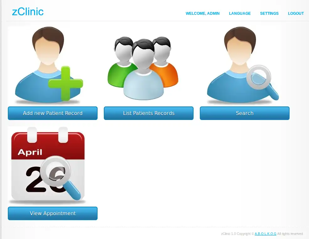 Download web tool or web app zClinic