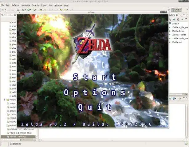 Web ツールまたは Web アプリ Zelda2D をオンラインでダウンロードして Linux で実行します
