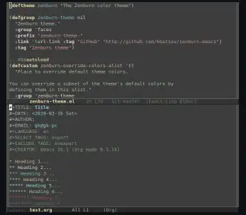 Download web tool or web app zenburn-theme for Emacs