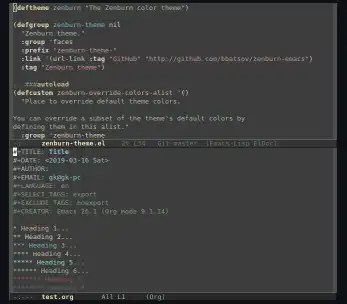 Descargue la herramienta web o la aplicación web zenburn-theme para Emacs