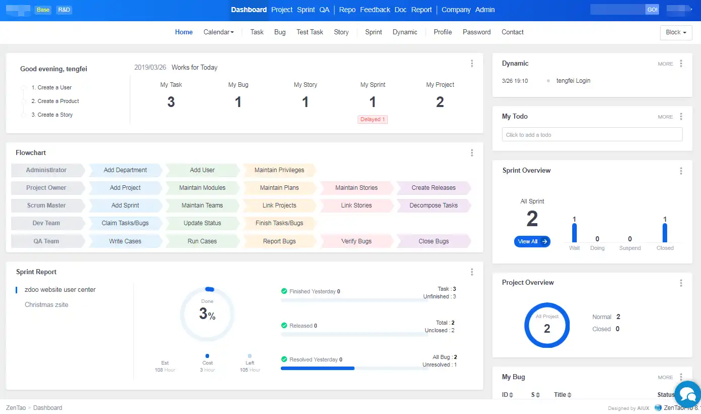 Tải xuống công cụ web hoặc ứng dụng web Phần mềm quản lý dự án ZenTao