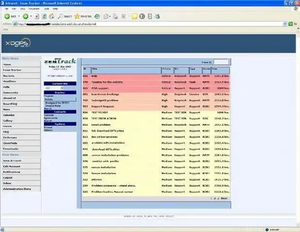 Descărcați instrumentul web sau aplicația web zenTrackXoops