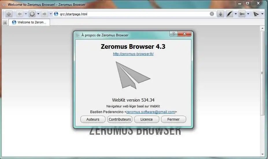 Download web tool or web app Zeromus Browser