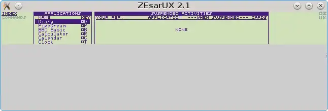 Unduh alat web atau aplikasi web ZEsarUX untuk dijalankan di Windows online melalui Linux online
