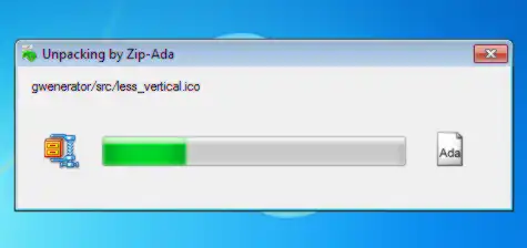 Завантажте веб-інструмент або веб-програму Zip-Ada