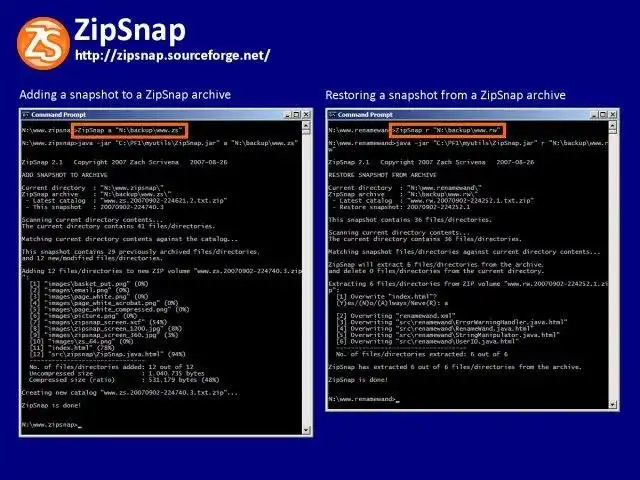 Download web tool or web app ZipSnap