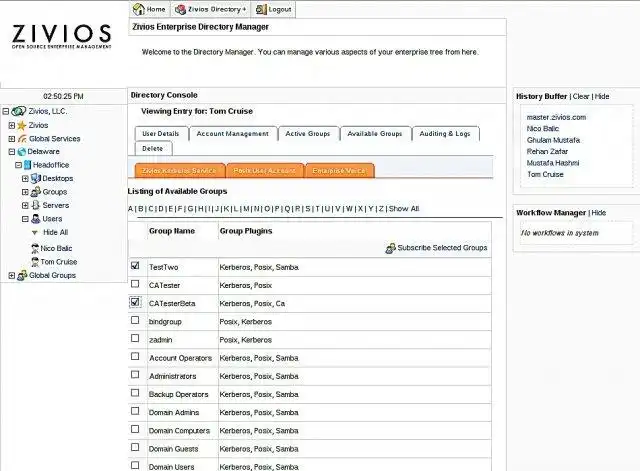 Завантажте веб-інструмент або веб-програму Zivios Open Source Enterprise Management