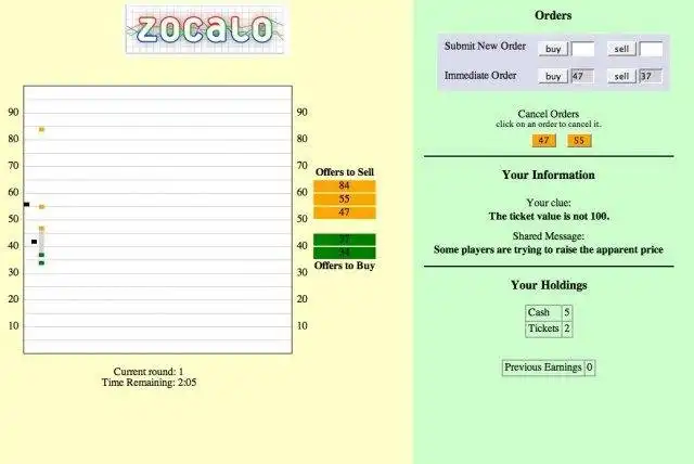 Завантажте веб-інструмент або веб-програму Zocalo Prediction Markets