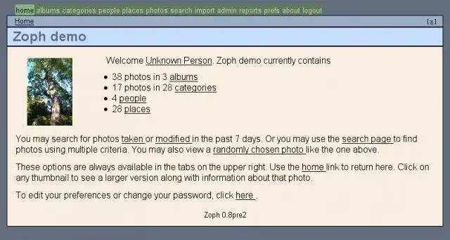 Загрузите веб-инструмент или веб-приложение Zoph