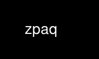 Run zpaq in OnWorks free hosting provider over Ubuntu Online, Fedora Online, Windows online emulator or MAC OS online emulator