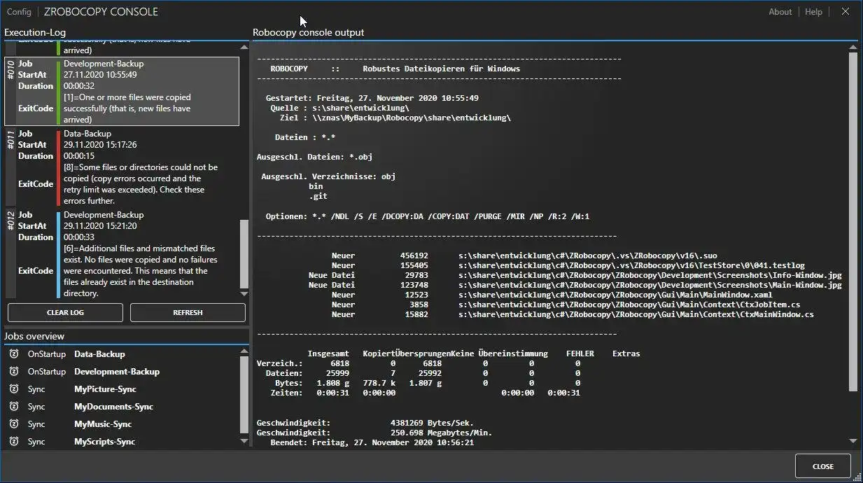 ดาวน์โหลดเครื่องมือเว็บหรือเว็บแอป ZRobocopy