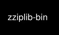 Rulați zziplib-bin în furnizorul de găzduire gratuit OnWorks prin Ubuntu Online, Fedora Online, emulator online Windows sau emulator online MAC OS