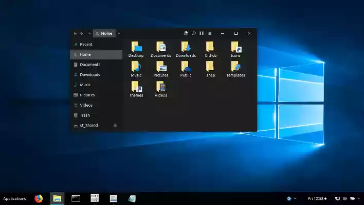 Hébergement Linux gratuit basé sur le thème en ligne Windows 10